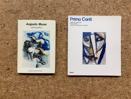 MONOGRAFIE DI ARTE GRAFICA (PRIMO CONTI E AUGUSTO MURER) - Lotto unico di 2 cataloghi