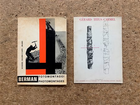 GALLERIA SCHWARZ, MILANO - Lotto unico di 2 cataloghi editi dalla Galleria