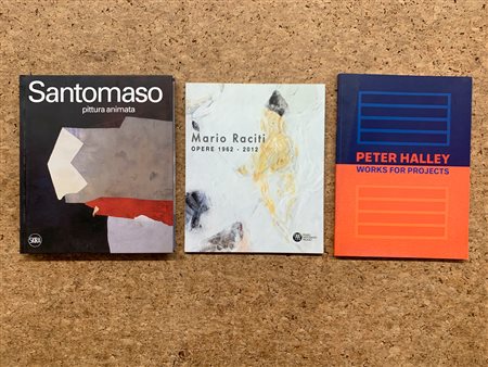 ARTE DEL DOPOGUERRA (HALLEY, SANTOMASO E RACITI) - Lotto unico di 3 cataloghi