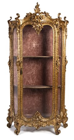  Vetrina dorata francese - XIX secolo