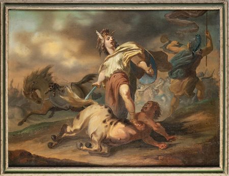 Dipinto italiano a soggetto mitologico - XVIII secolo, attribuito a BERNARDINO GALLIARI