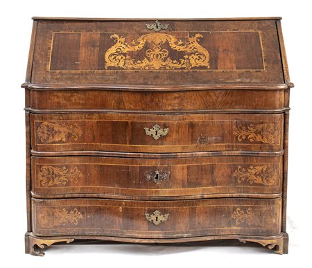 Ribalta italiana intarsiata in palissandro - Lombardo-Veneto XVIII secolo