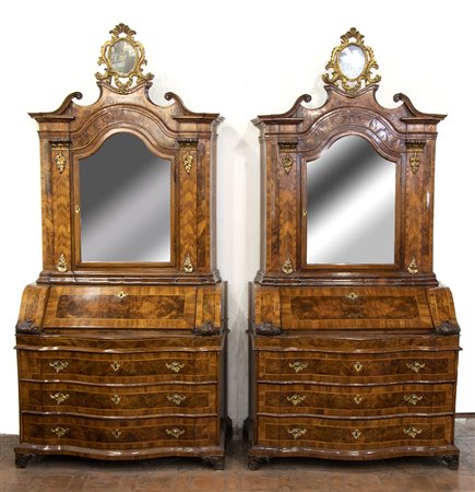 Importante coppia di Trumeau italiani - Repubblica di Venezia, città di Verona, 1750 circa