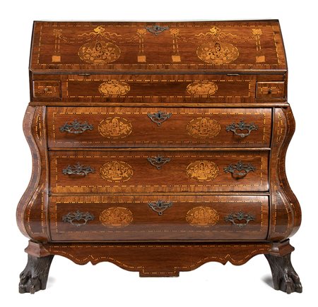 Ribalta intarsiata olandese - XVIII secolo