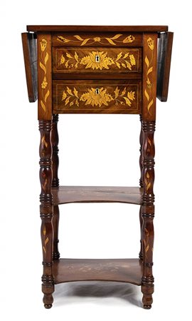 Etagère olandese intarsiata - XIX secolo