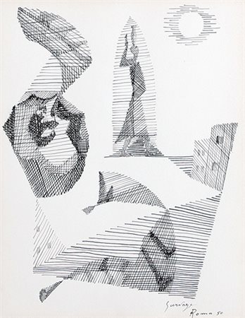 LEOPOLD SURVAGE Willmanstrad 1879 - Parigi 1968 Senza titolo, 1950 china su...