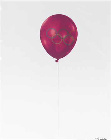 MICHELANGELO PISTOLETTO Biella (Vc) 25/06/1933 Olimpiadi serigrafia su carta...