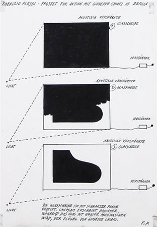 FABRIZIO PLESSI Reggio Emilia 03/04/1940 Project fur aktion mit Giuseppe...
