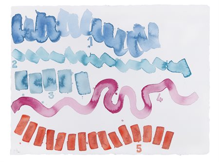 GIORGIO GRIFFA Torino 29/03/1936 Senza titolo, 2009 tecnica mista su carta...