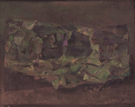 ENZO BRUNORI Perugia 14/07/1924 - Roma 13/05/1993 Pietra muschiata 2, 1975...