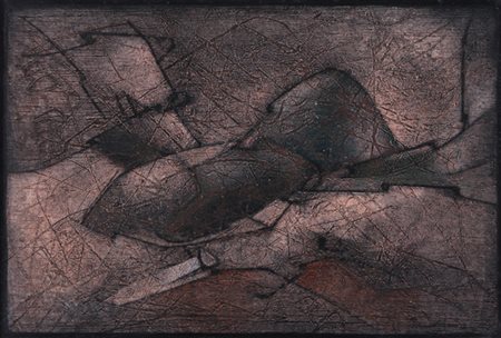 SALVATORE PROVINO Bagheria (Pa) 04/06/1943 Tramonto olio su carta intelata...