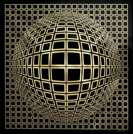 VICTOR VASARELY Pecs 1908 - Parigi 15/03/1997 Senza titolo, (1970) collage di...