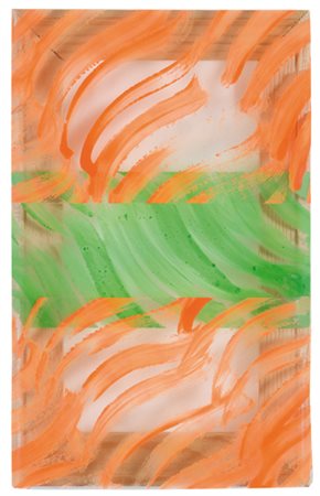 CARLA ACCARDI Trapani 09/10/1924 Arancio verde, 1968-2008 vernice su sicofoil...