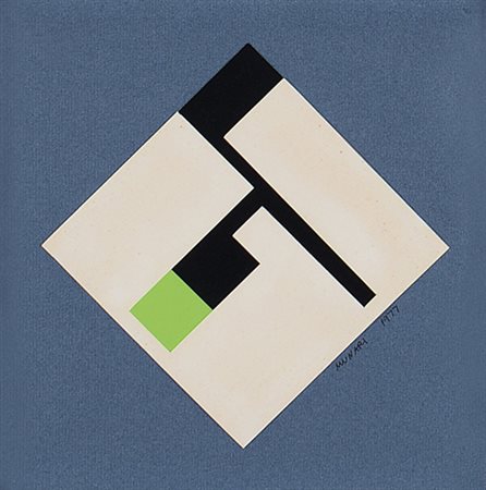 BRUNO MUNARI Milano 1907 - Milano 30/09/1998 Positivo negativo, 1977 collage...