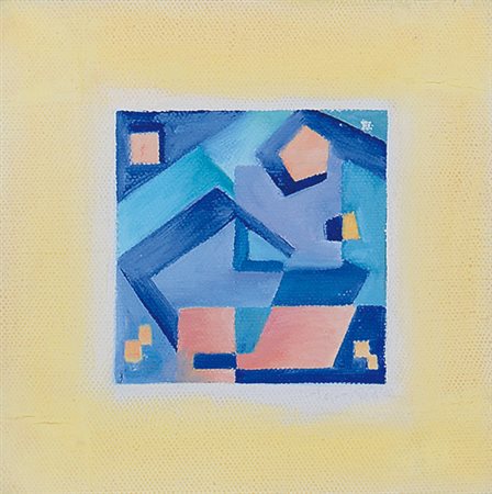 MARIO RADICE Como 01/08/1900 - Como 26/07/1987 Composizione P.Q., 1979 olio...