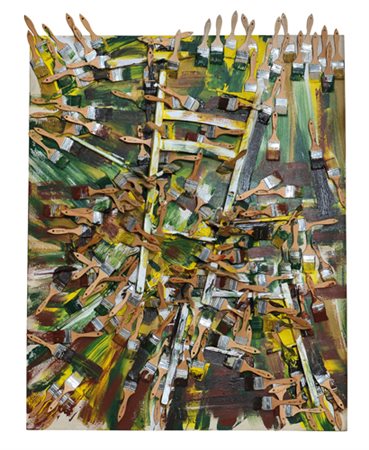 ARMAN Nizza 1928 - New York 22/10/2005 Sedia di Arles, 1996 sedia spaccata e...