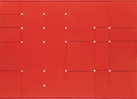 ARMANDO MARROCCO Galatina 08/02/1939 Intreccio, 1969 smalto acrilico rosso su...