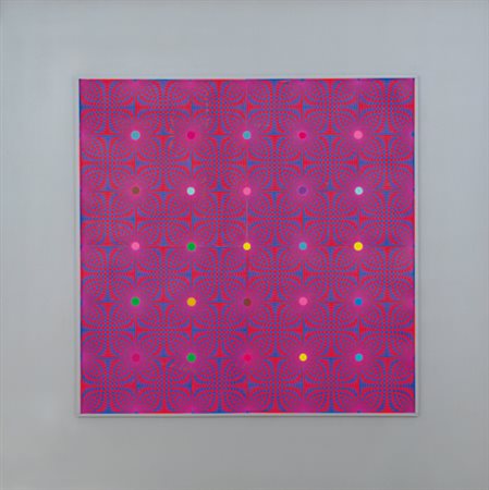 ALBERTO BIASI Padova 02/06/1937 Optical, 1964 collage di serigrafie cm. 92x92...