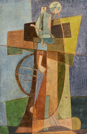 AFRO Udine 04/03/1912 - Zurigo 24/07/1976 Ordigni, 1948 tecnica mista su tela...