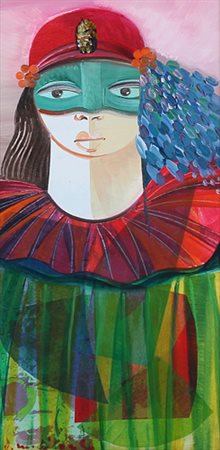 VITTORIOMARIA DI CARLO S. Marco in Lamis (Fg) 1939 Figura in maschera, 1995...