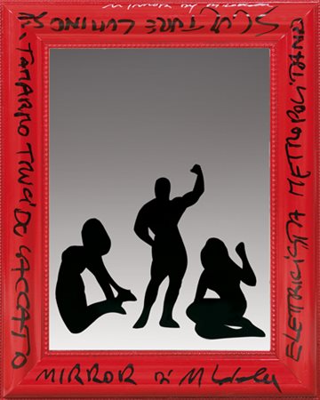 MARCO LODOLA Dorno (Pv) 04/04/1955 Mirror collage su specchio con cornice...