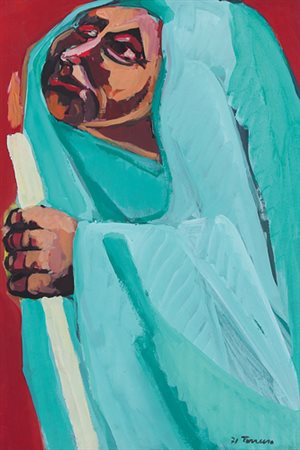 SAVERIO TERRUSO Monreale (Pa) 11/01/1939 - Milano 03/03/2003 Orante, 1971...