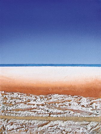 MARIO PASCHETTA Milano 27/04/1949 Sabbie, 1998 malte e terre naturali su tela...