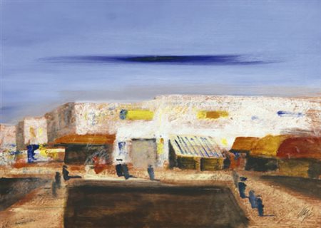 SALVATORE MAGAZZINI Pistoia 28/02/1955 Marocco olio su tavola cm. 35x50,...