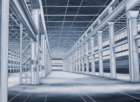 ANDREA CHIESI Modena 06/11/1966 Tempo 49, 2005 olio su tela cm. 50x70, firma,...