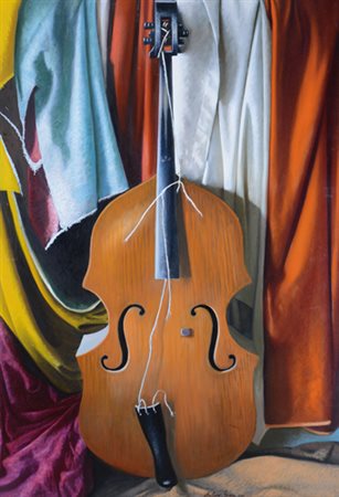 ANTONIO SCIACCA Catania 13/05/1957 Strumento musicale, 2000 olio su tela cm....