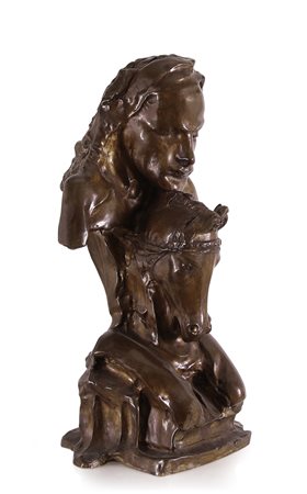 AUGUSTO PEREZ 1929 - 2000 Senza titolo scultura in bronzo cm. 45x22x19,...