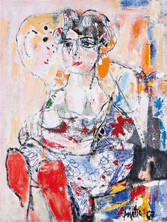 GUIDO PAJETTA Monza (Mi) 08/02/1898 - Milano 15/02/1987 Attesa in calze...