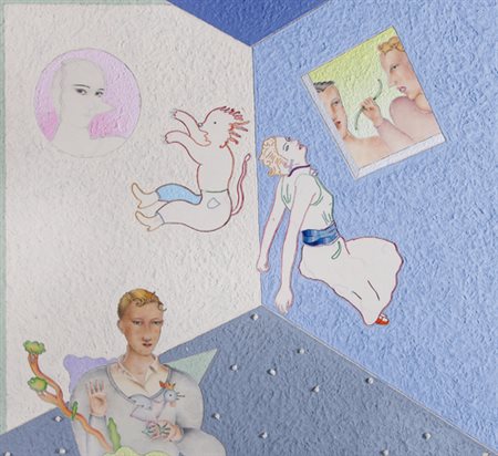 LUCA ALINARI Firenze 27/10/1943 Dal prisma, 2006 acrilici, pomice e ricamo su...