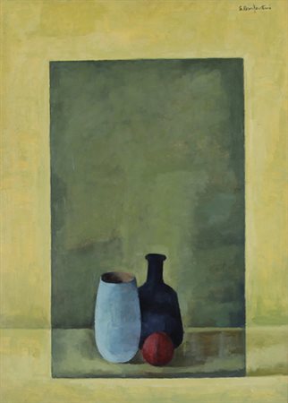 SERGIO BONFANTINI Novara 28/04/1910 - 22/01/1989 Giallo: vetro su forme...