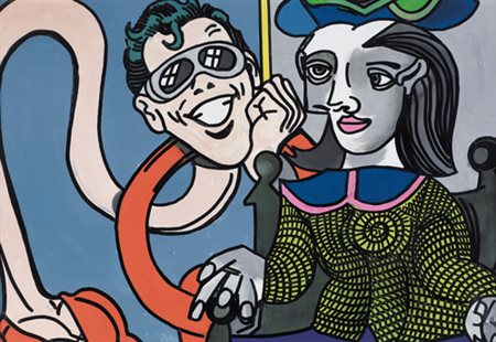 GUDMUNDUR ERRO Geboren (Islanda) 1932 Senza titolo, 2008 olio su tela cm....