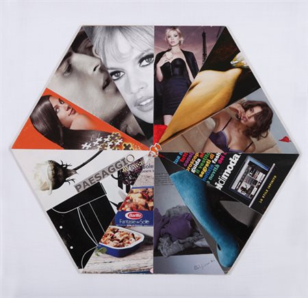 MALIPIERO Brescia 1934 Senza titolo, 2010 collage su cartone cm. 50x59,5;...