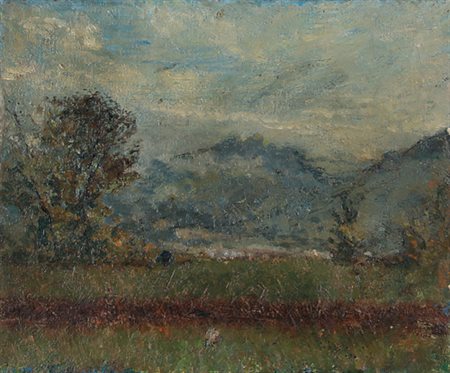 ARTURO TOSI Busto Arsizio (Va) 25/08/1871 - Milano 03/01/1956 Paesaggio, anni...