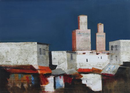 SALVATORE MAGAZZINI Pistoia 28/02/1955 Mexenses (Minareti), 2003 olio su...