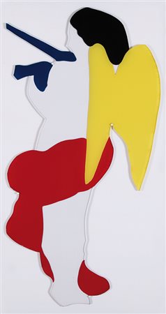 MARCO LODOLA Dorno (Pv) 04/04/1955 Il musico, 2003 smalti su perspex cm....