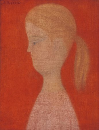 ANTONIO BUENO Berlino (Germania) 21/07/1918 - Firenze 26/09/1984 Profilo olio...