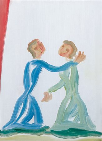 VIRGILIO GUIDI Roma 04/04/1891 - Venezia 07/01/1984 Incontro, 1967 olio su...