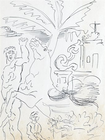 GINO SEVERINI Cortona (Ar) 07/04/1883 - Parigi (Francia) 26/02/1966 Dolore,...