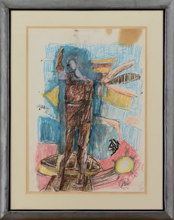 MARKUS LUPERTZ Liberec (Repubblica Ceca) 25/04/1941 Prometeus, 1989 pastelli...