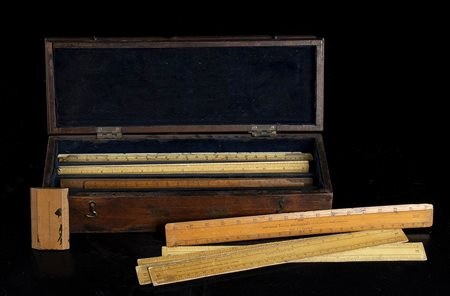 ASTUCCIO CON RIGHELLI PER GEOMETRA