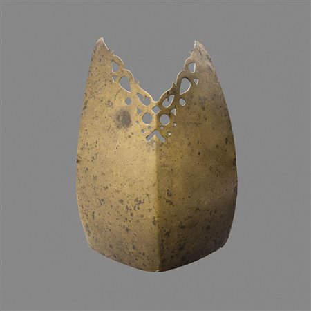 FRONTALE IN FERRO DAYAK IN BRONZO