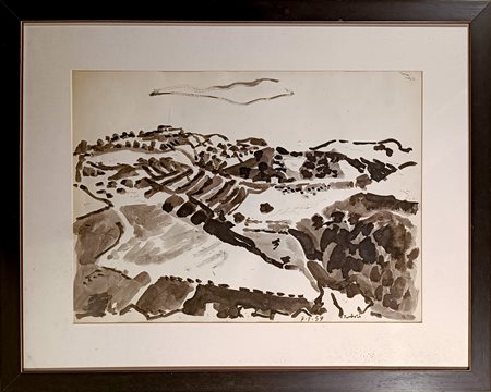 Orfeo Tamburi - Paesaggio, 1959