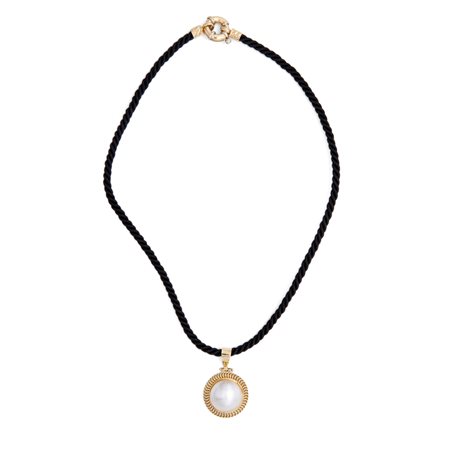 Pendente in oro e perla mabè