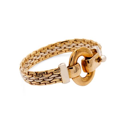 Bracciale in oro con chiusura a lucchetto