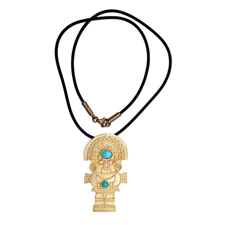 Pendente in oro con turchesi e brillanti