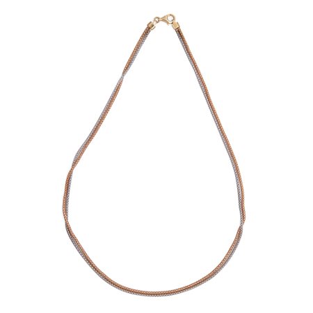 Collana in oro a doppio filo